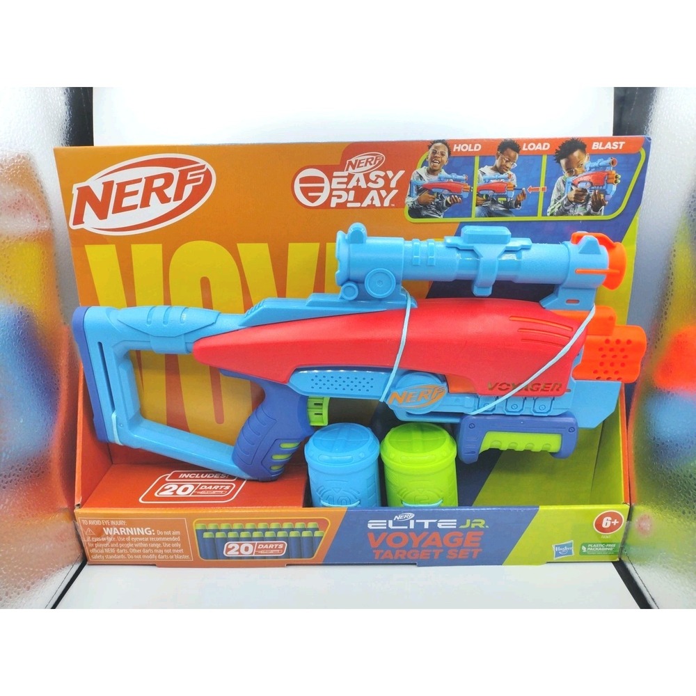 Nerf Elite Jr Voyage Target Set 2 Targets 20 Darts F6361 New Factory Sealed